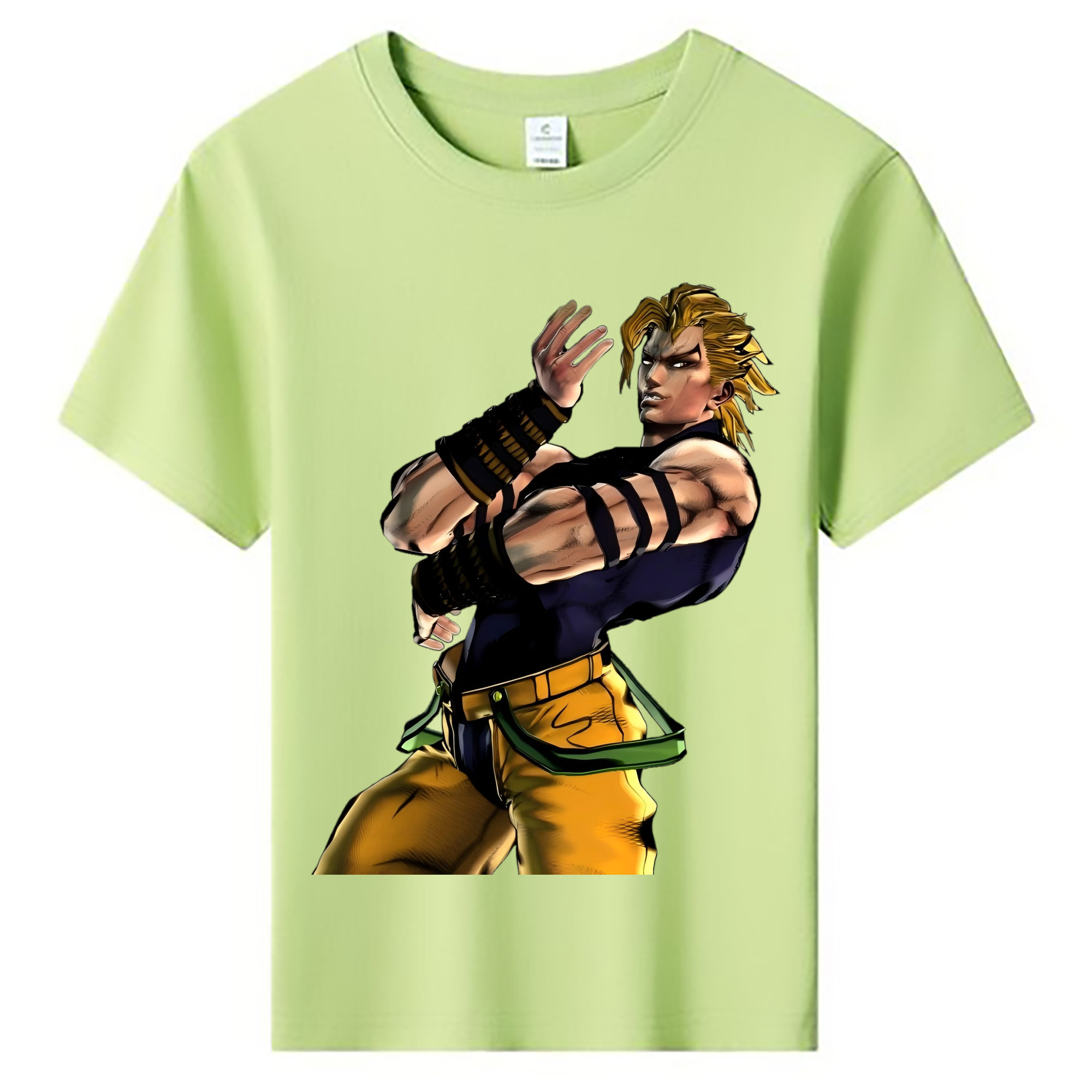（画像用） ジョジョの奇妙な冒険 ディオ?ブランドー JoJo's Bizarre Adventure Dio Brando 綿100％キッズTシャツ（フロントプリント）
